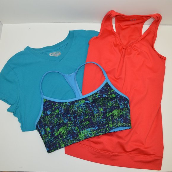 C9 women's small workout bundle tee, tank and bra - Picture 2 of 7